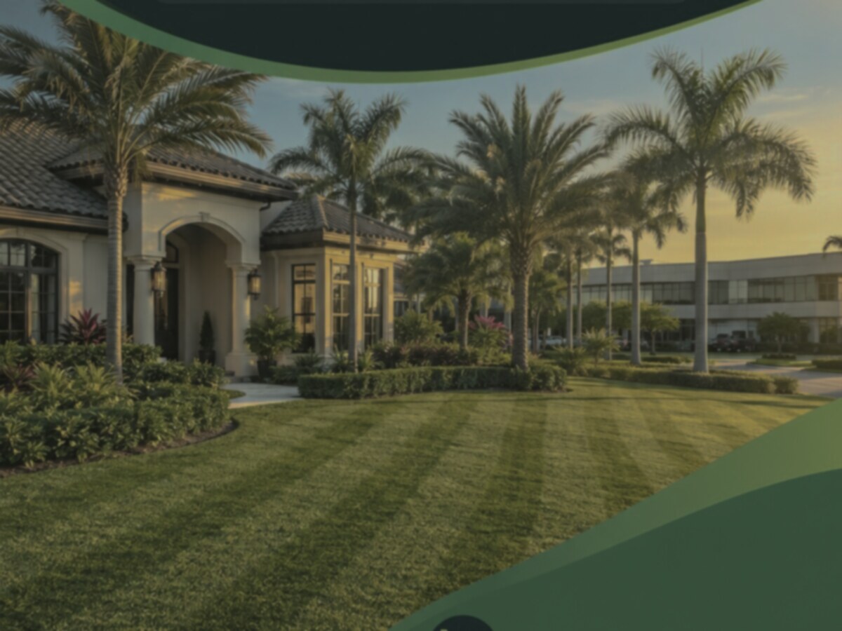Visual example of a lawn before service